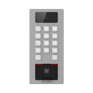 Hikvision DS-K1T502DBFWX-C Parmak İzi, Kart, Şifre Geçiş Kontrol ve Interkom Terminali Dış Mekan IP65 (Wifi) - Kaletek Zaman